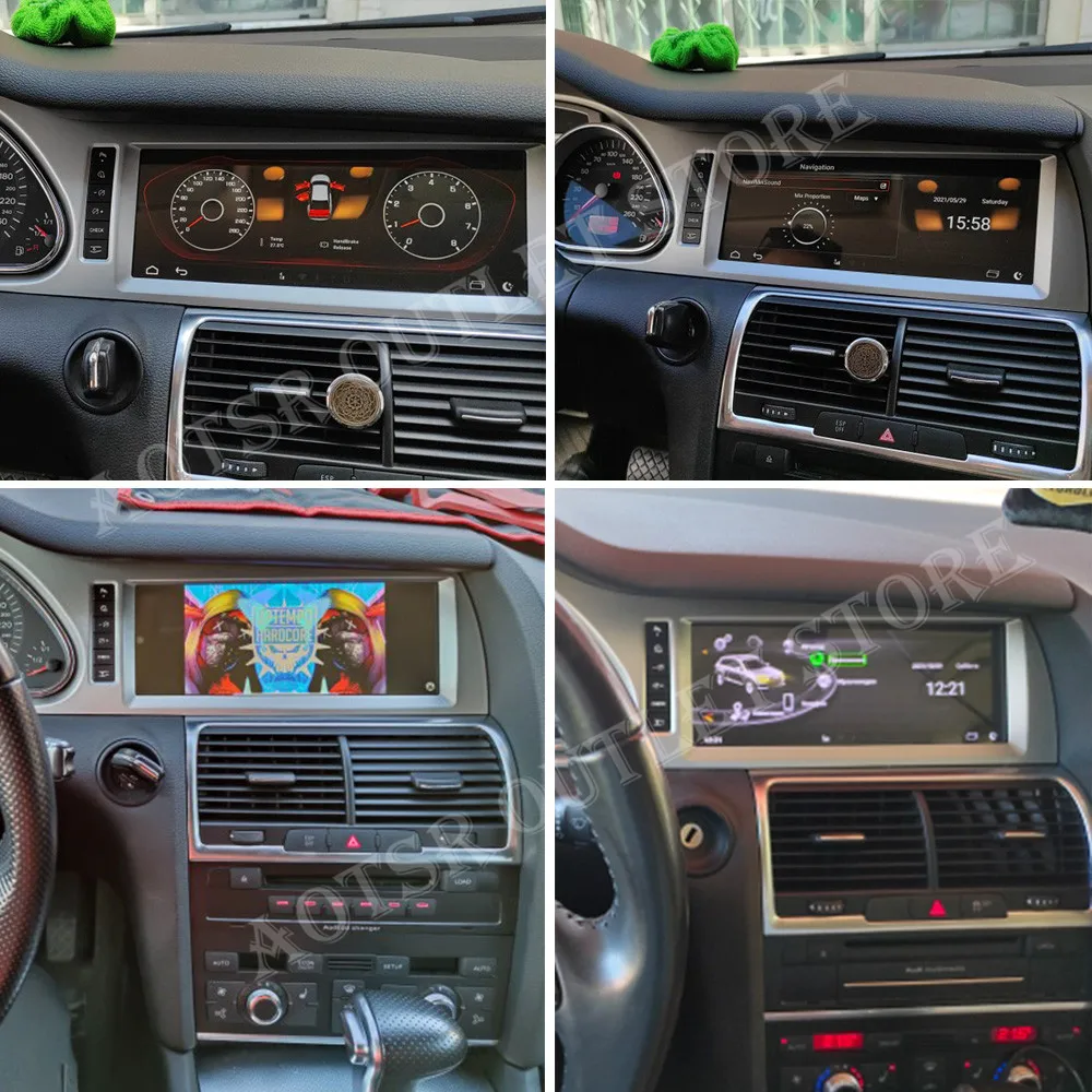 10,25 Дюймовый автомобильный мультимедийный плеер Android стерео для AUDI Q7 2005 2006 2007 - 2014 GPS Navi Авто Аудио Видео Радио головное устройство 1Din