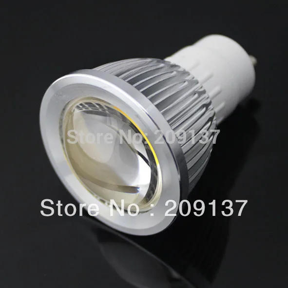 110-240 В с регулируемой яркостью 5 Вт GU10 COB светодиодная лампа Светодиодный прожектор Белый/теплый белый светодиодное освещение 30 шт./лот