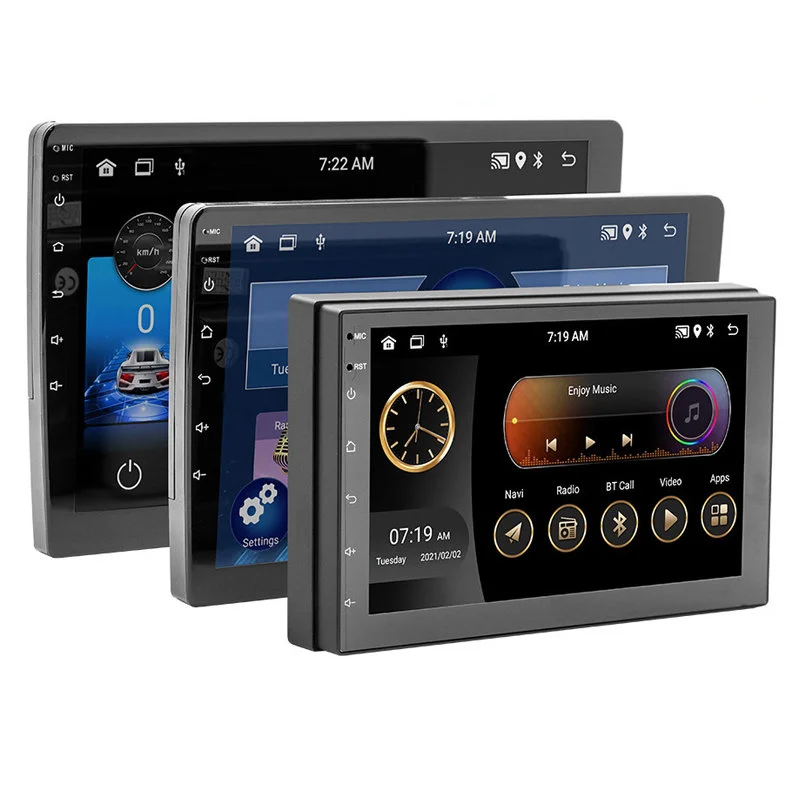 7/9/10-дюймовый автомобильный радиоприемник 2 Din Apple Carplay Android, автоматическая GPS-навигация, FM-приемник, камера для BMW Passat Ford, Бесплатная доставка