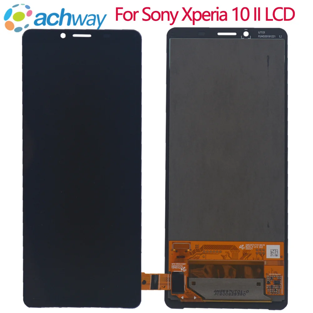 Новый ЖК-дисплей Для Sony Xperia 10 II ЖК-экран Сенсорный Стеклянный Дигитайзер В Сборе Запасные Части Полный ЖК-дисплей s XQ-AU51 XQ-AU52