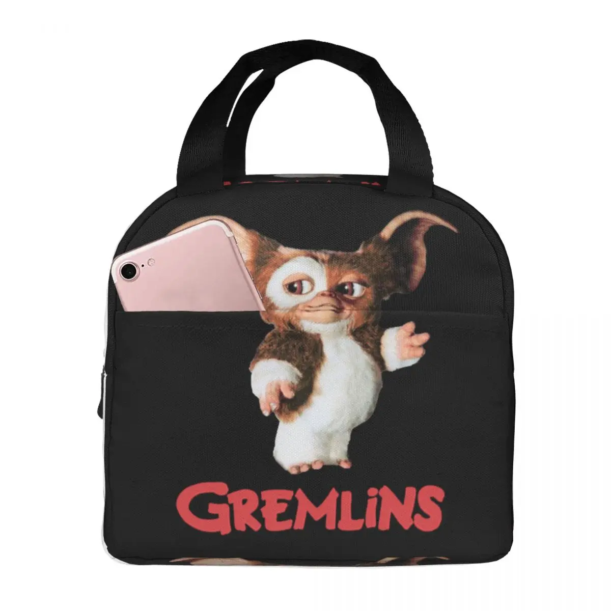 Сумка для ланча Gremlins Gizmo, Портативный изолированный Оксфордский кулер, сумка для пикника 80-х, термосумка для холодной еды, дорожная сумка для женщин и детей